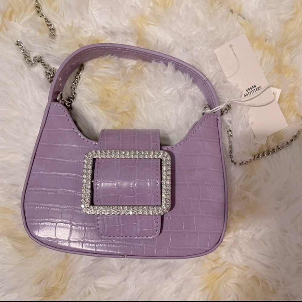 New urban outfitters purple crossbody with chain